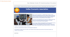 Desktop Screenshot of indianeconomicassociation.com