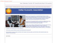 Tablet Screenshot of indianeconomicassociation.com